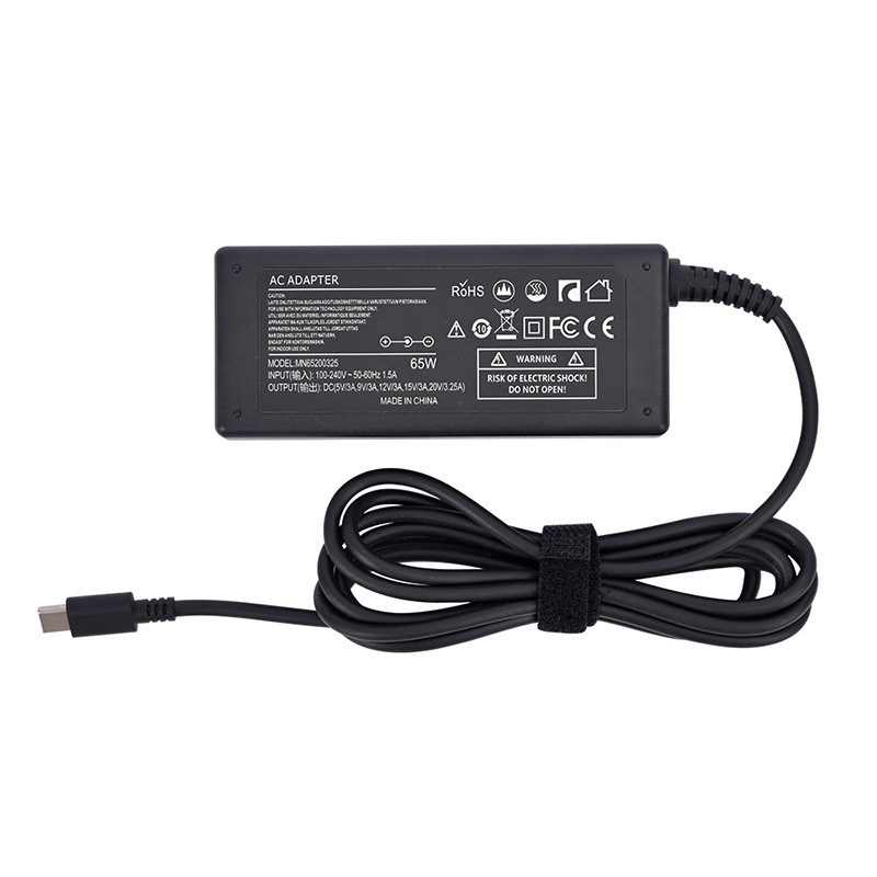 65W Type-c захранващ адаптер за лаптоп с бързо зареждане